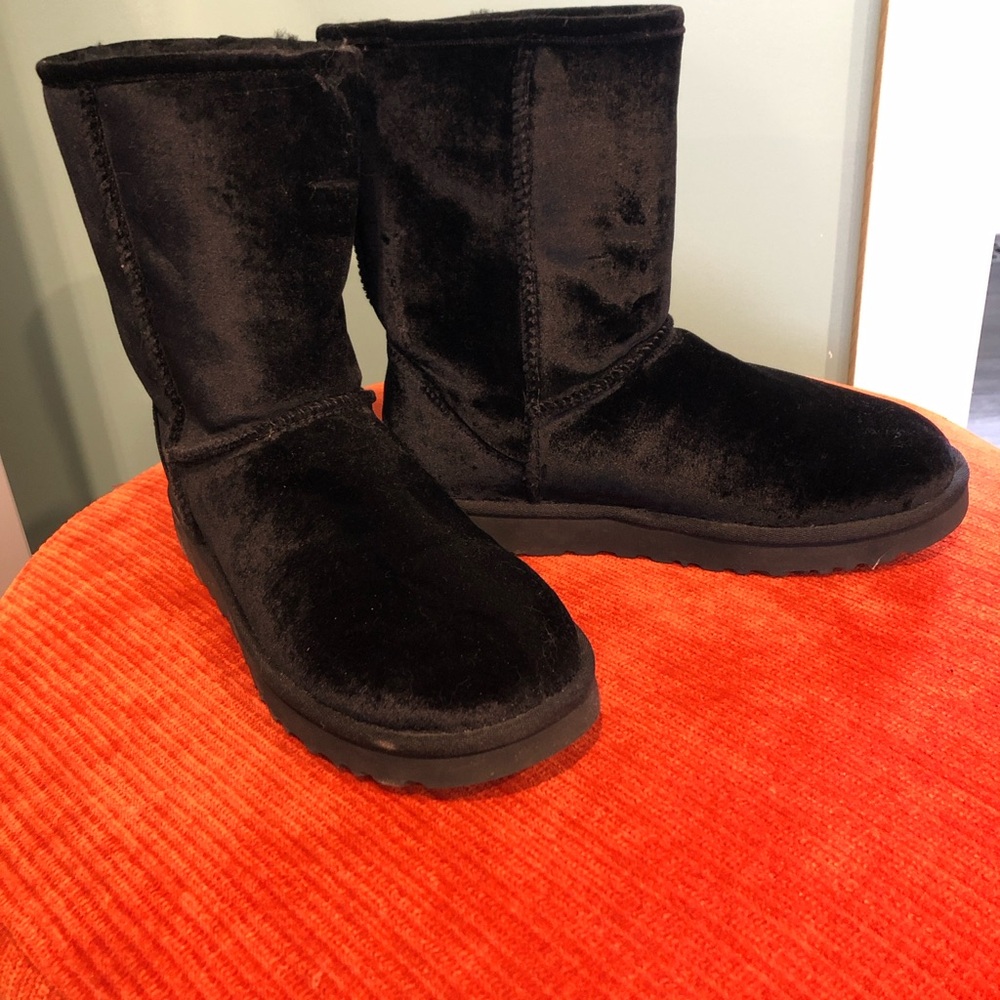 UGG Black Velvet Winter Boots